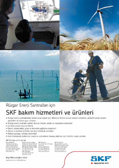 R Zgar Enerji Santralleri I In Skf Bak M Hizmetleri Ve R Nleri